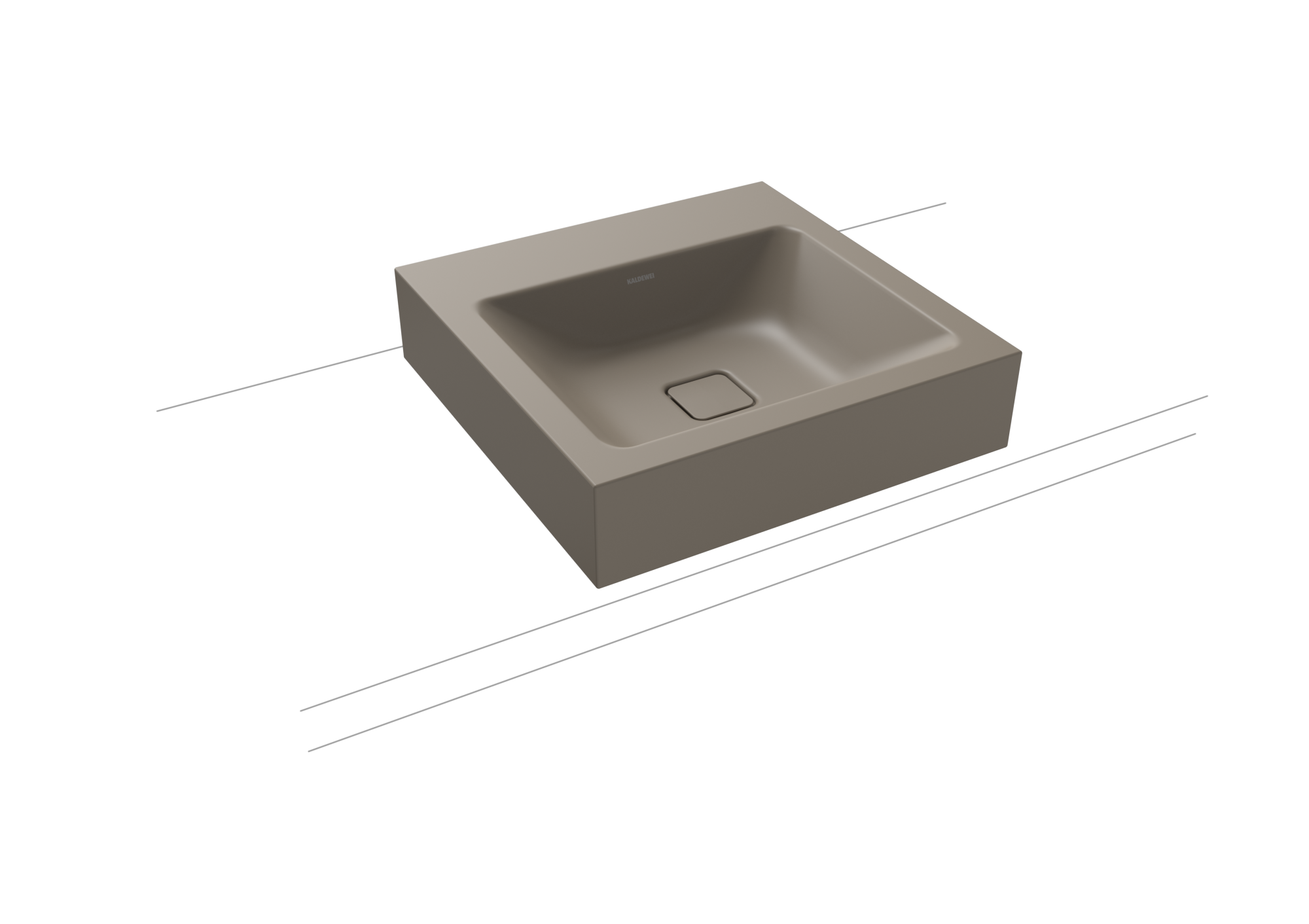 Умывальник KALDEWEI Сталь эмалированная 3077 448 теплый серый 60 30773319448