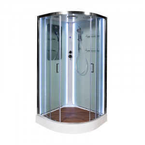 L 890 стандартная BLACK Душевая кабина DETO Серия L