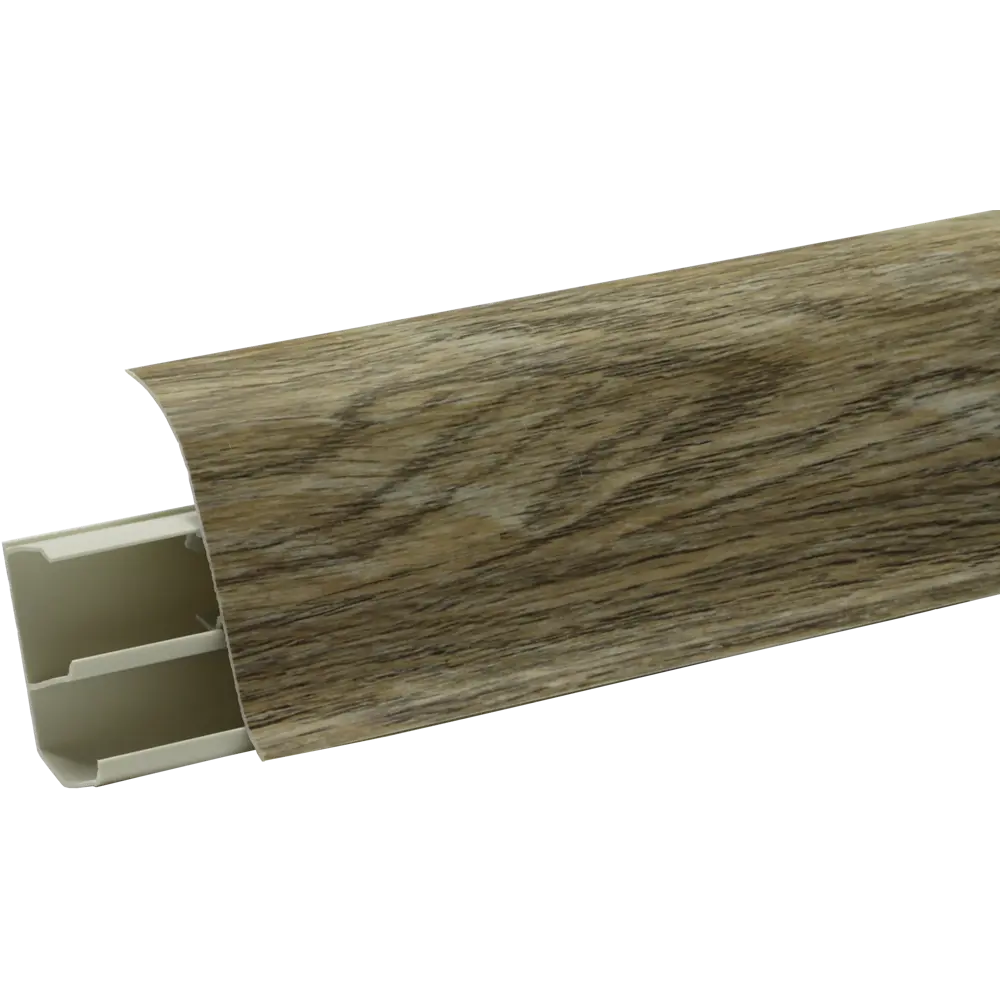 ARTENS Плинтус напольный ПВХ Конго с кабель-каналом 7 см 83410254 STLM-0041084