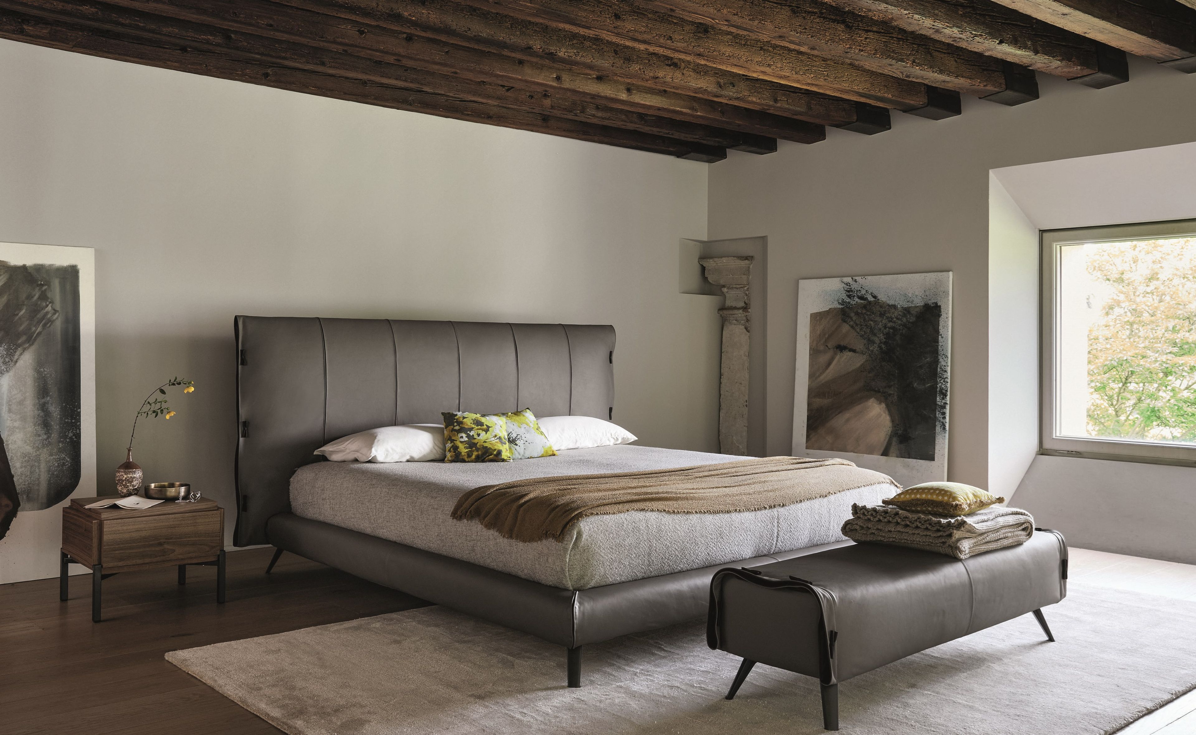 Мягкая скамейка из ткани BONALDO манжеты ARCH-00030237 - Вид №5