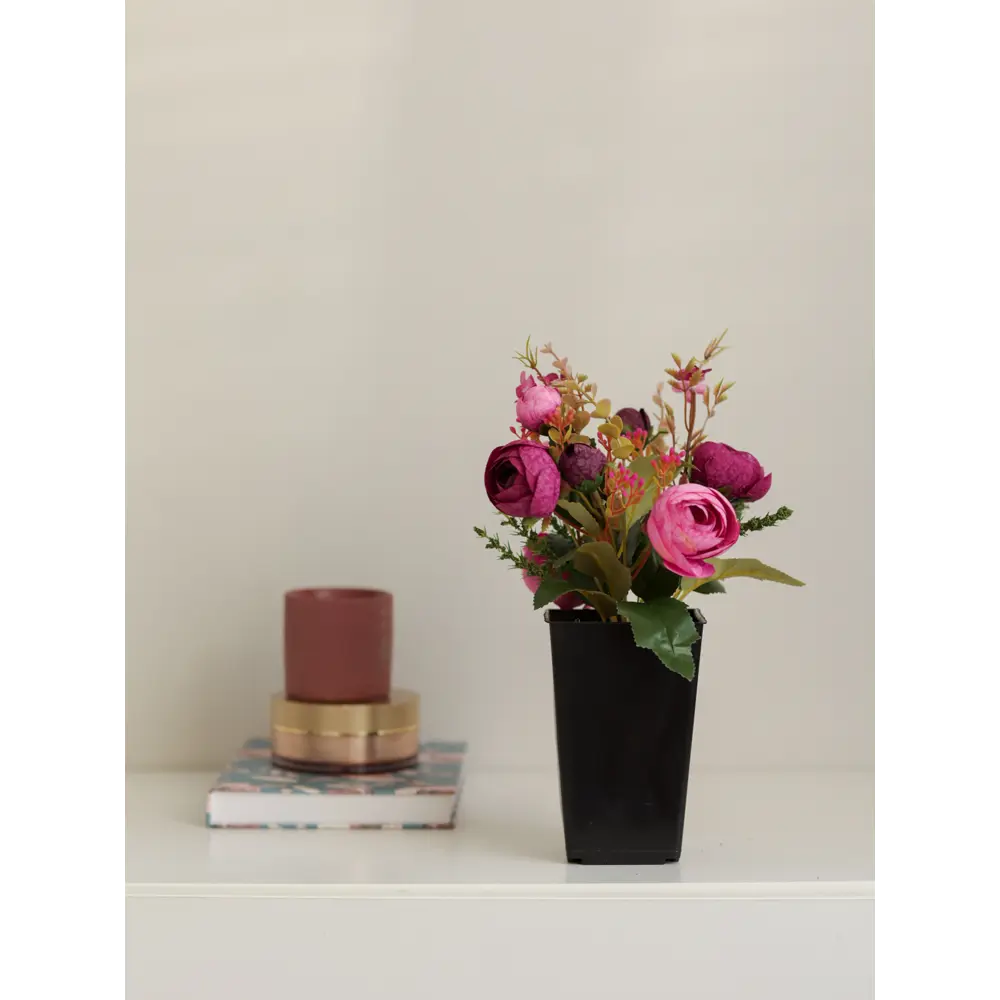 89356241 Искусственное растение в горшке камелия h30 см цвет малиновый STLM-0963512 Santreyd  - Вид №5