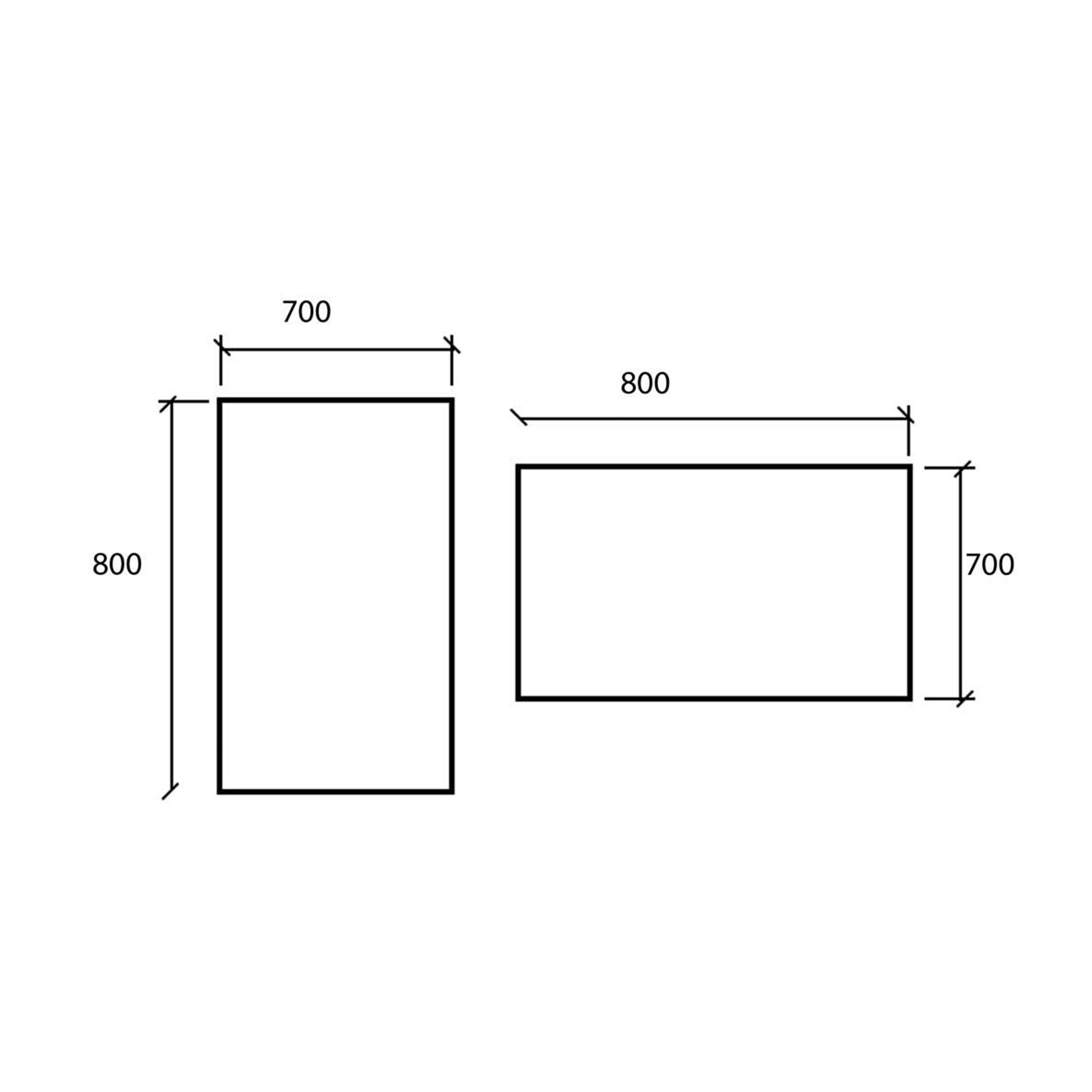 16909 SALGAR Зеркало SENA 700 700 x 800 мм - Вид №2