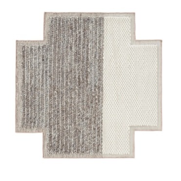 002537 Ковер Plait Ivory 160х160 GAN Mangas Space  - Вид №1