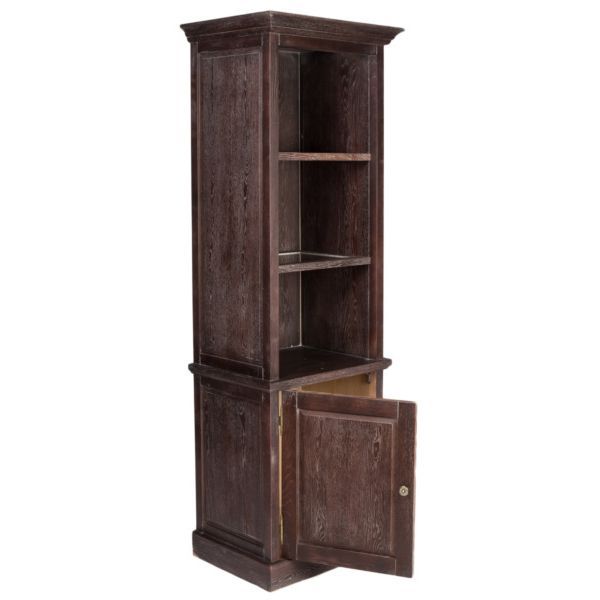 Шкаф книжный узкий коричневый PUSHA MH INTERIORS 062942 Коричневый  - Вид №1