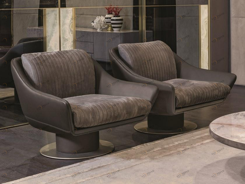 Longhi Кресло поворотное с подлокотниками Loveluxe 2019 – rhythm collection sun-id-1357347