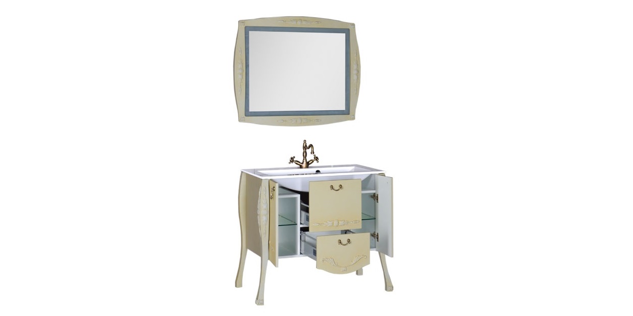 Комплект мебели Aquanet Виктория 90 олива 00183679 - Вид №3