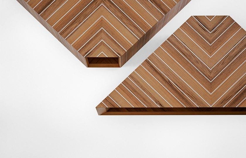 Gallotti&Radice Журнальный столик из дерева Prism sun-id-1346337 - Вид №5