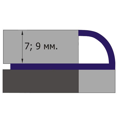 Уголок 10R (21) светло-розовый 9 мм нар Santreyd 254813 - Вид №1