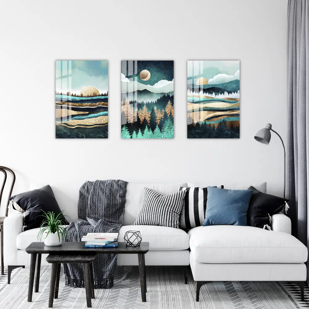 Картина на стекле «Лес и луна 2» 40x60 см 82977323 STLM-2073437 ARTABOSKO  - Вид №5