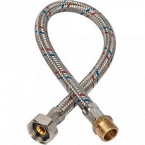 Гибкая подводка для воды НР 3/8 х ВР 1/2 STOUT - 400 мм