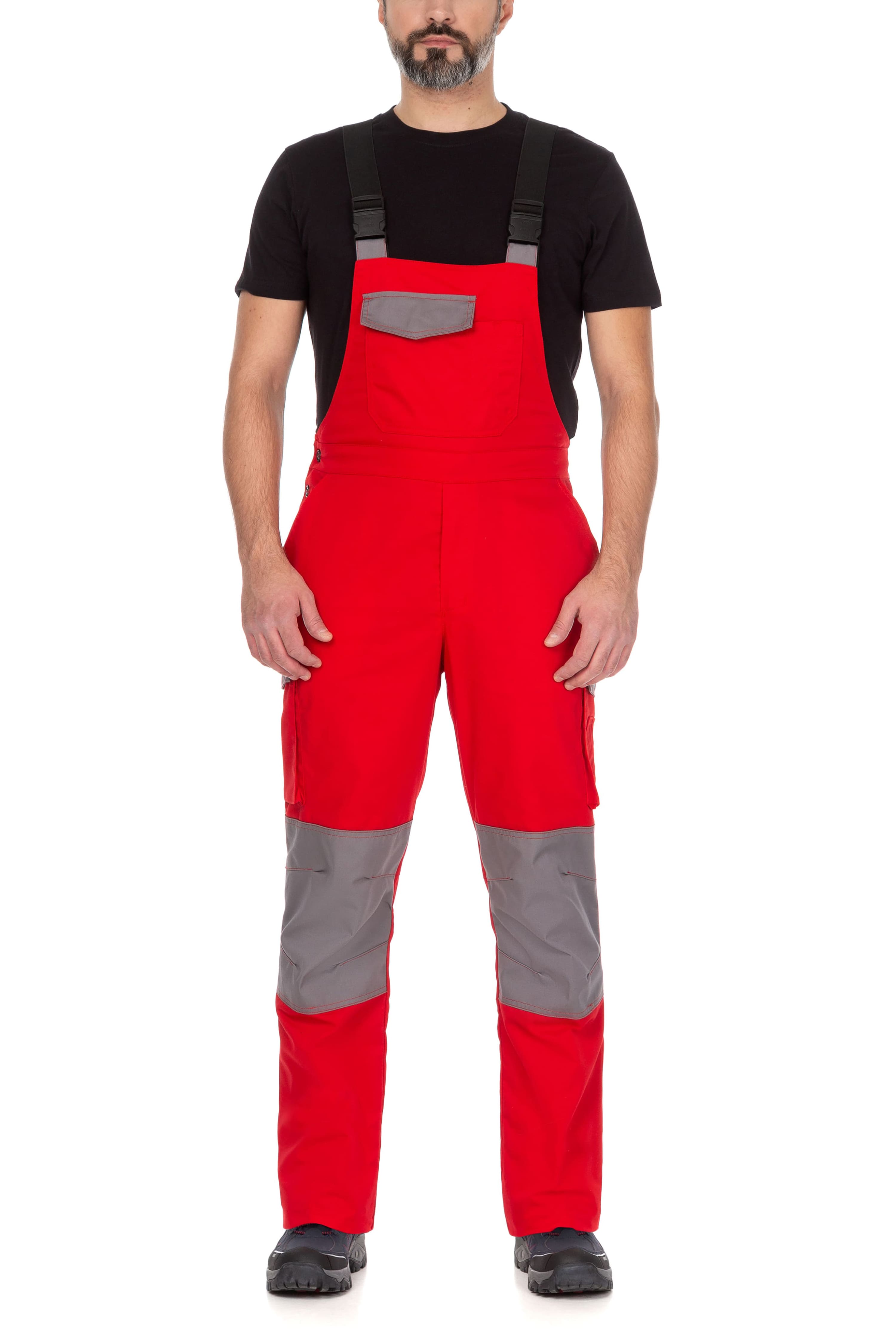 64644 Костюм  NEW 2 красный с серым STATUS  Летняя спецодежда  размер 56-58/170-176  - Вид №17