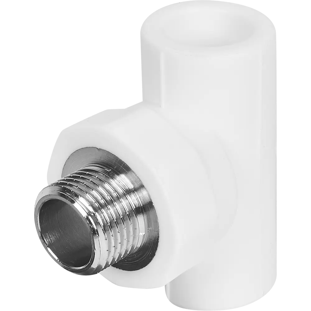 Тройник Valtec для водопровода 20 мм с переходом на резьбу 84388975 STLM-0048944