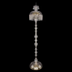 Торшер дизайнерский Bohemia Ivele Glass Gold 5877/30-150/G/R14 BOHEMIA IVELE ПОД СТАРИНУ, ЭЛИТНЫЕ 081250 Прозрачный