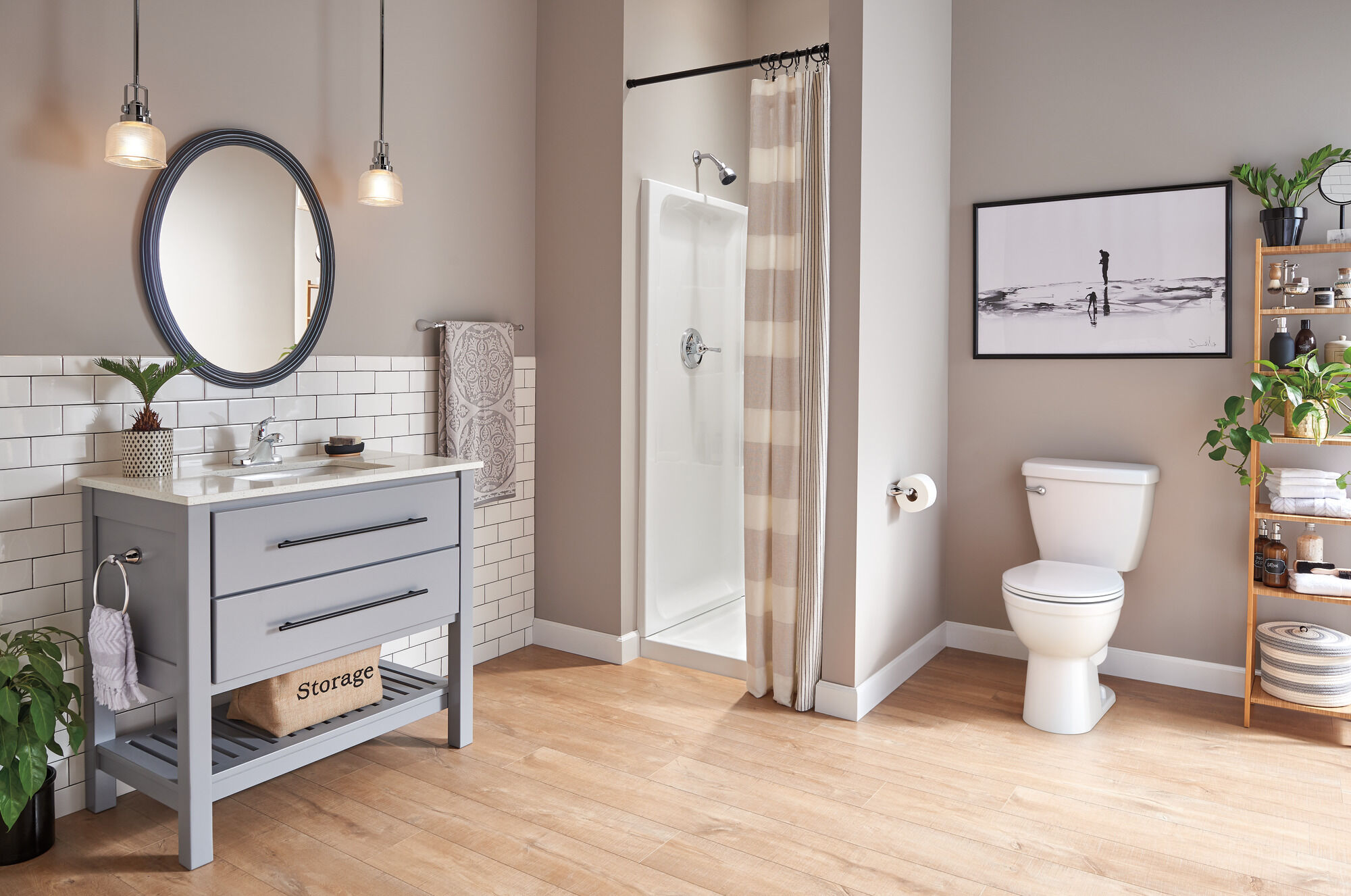 Набор для душа 36 "X 36" Delta Faucet 40064 - Вид №15