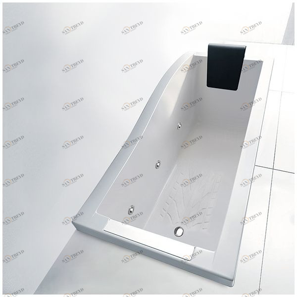 Ванна Gruppo treesse Spider V808B-DX белая с гидромассажем и дезинфекцией прямоугольная встроенная правая STXV808BDX