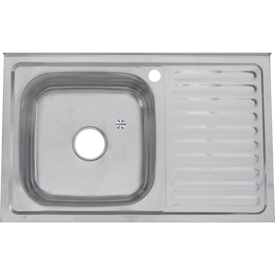 АРХИВ Мойка 8050 L MELANA 0,6/160 накладная прямоугольная c сифоном (014 ta L *15) 014 ta L (*15) - Вид №1