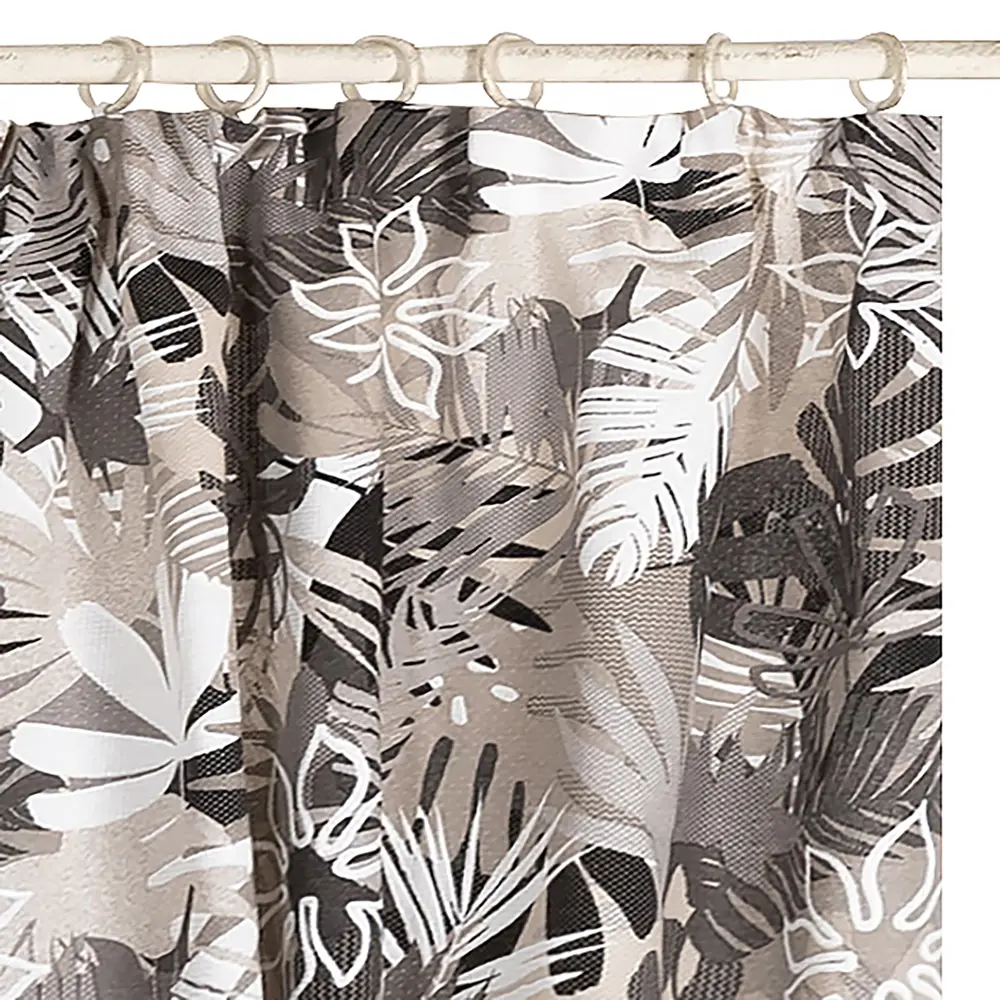 Штора на ленте для кухни Гавайи 136x180 см цвет серый Altali STLM-2064136 - Вид №3