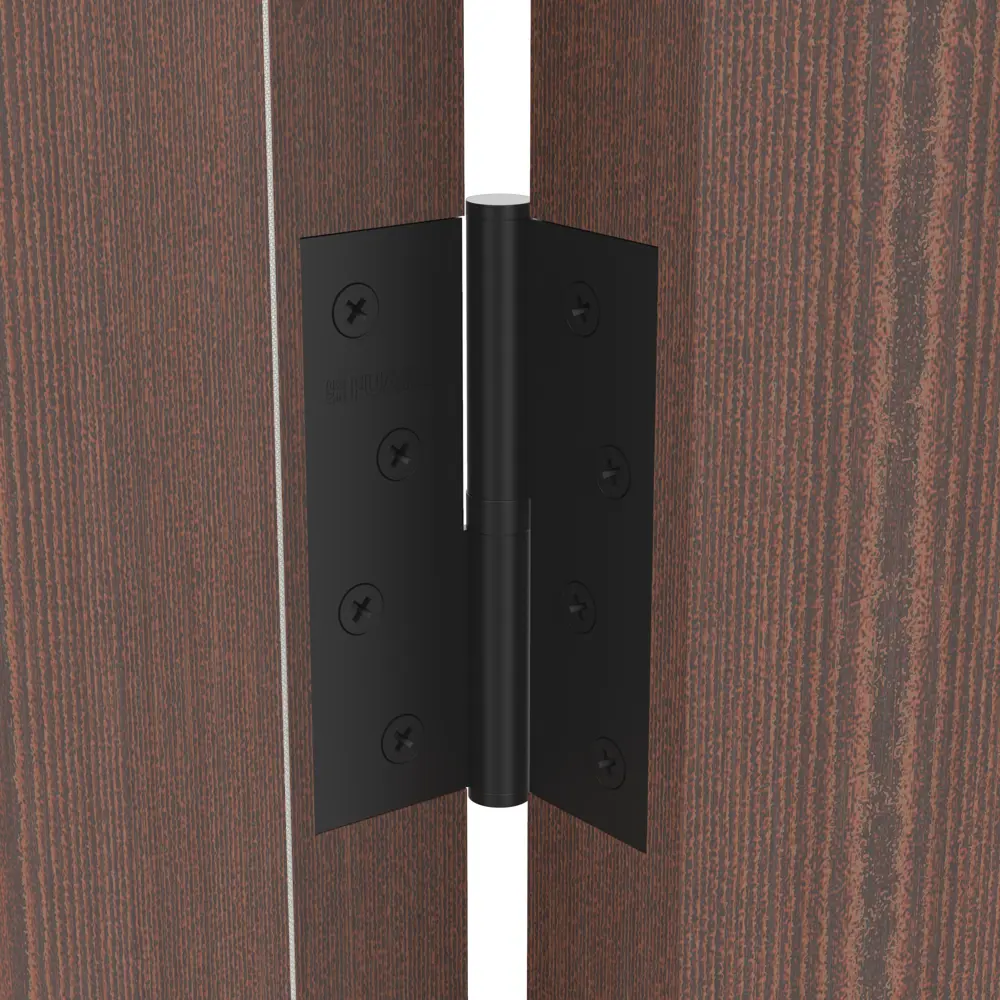 83863766 Петля дверная разъемная правая S100413-BL, 100x75 мм сталь цвет чёрный STLM-0045144 Santreyd  - Вид №3