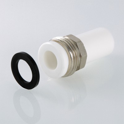 VTp.721.0.02005 Фитинг полипропиленовый – патрубок под накидную гайку Valtec 20 мм x 3/4"  - Вид №3