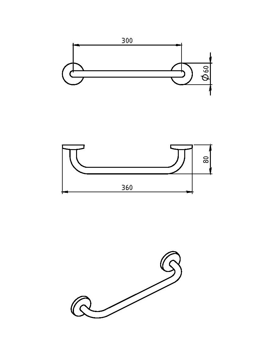 Полотенцедержатель Novaservis  Metalia 1 6126.0 хром 61260 - Вид №1