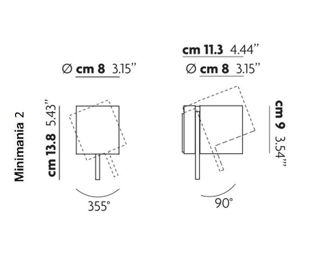 Studio Italia Design Minimania 2 GR 010 настенный светильник 58886 - Вид №2