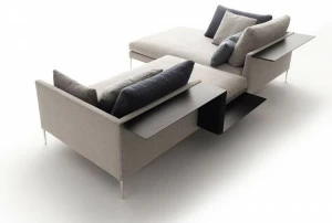 COR Диван из ткани с шезлонгом Pilotis