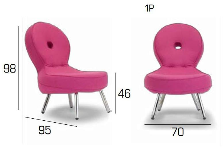 Adrenalina Кресло из ткани Olo sun-id-1379233 - Вид №4