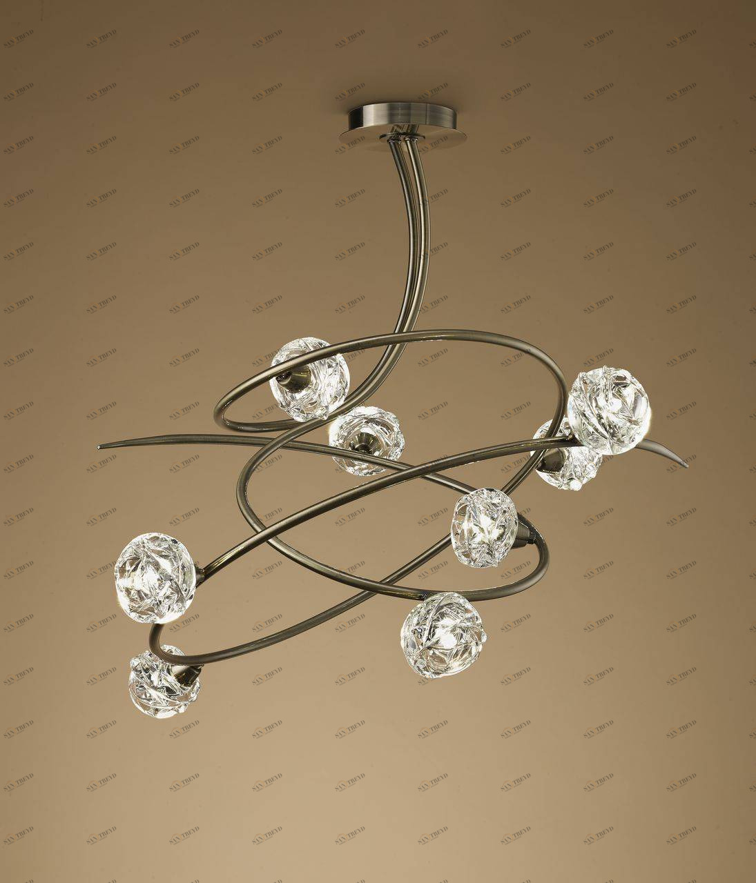 Подвесная люстра Mantra Maremagnum 4070 MANTRA ДИЗАЙНЕРСКИЕ, MAREMAGNUM BRONZE 056256 Бронза 