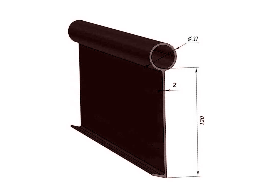 Садовый бордюр "Канта PRO", коричневый ГеоПластБорд GPBST-42 - Вид №1