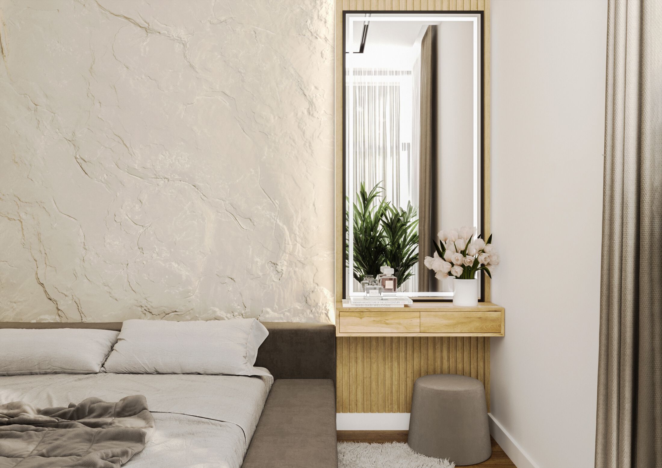 Трехмерная декоративная гипсовая панель WallDeco ROCK ARCH-00041803 - Вид №1