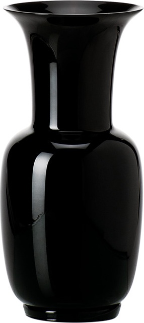 10640939 VENINI Ваза Venini "Опалино" 30х14см (черная) Стекло 