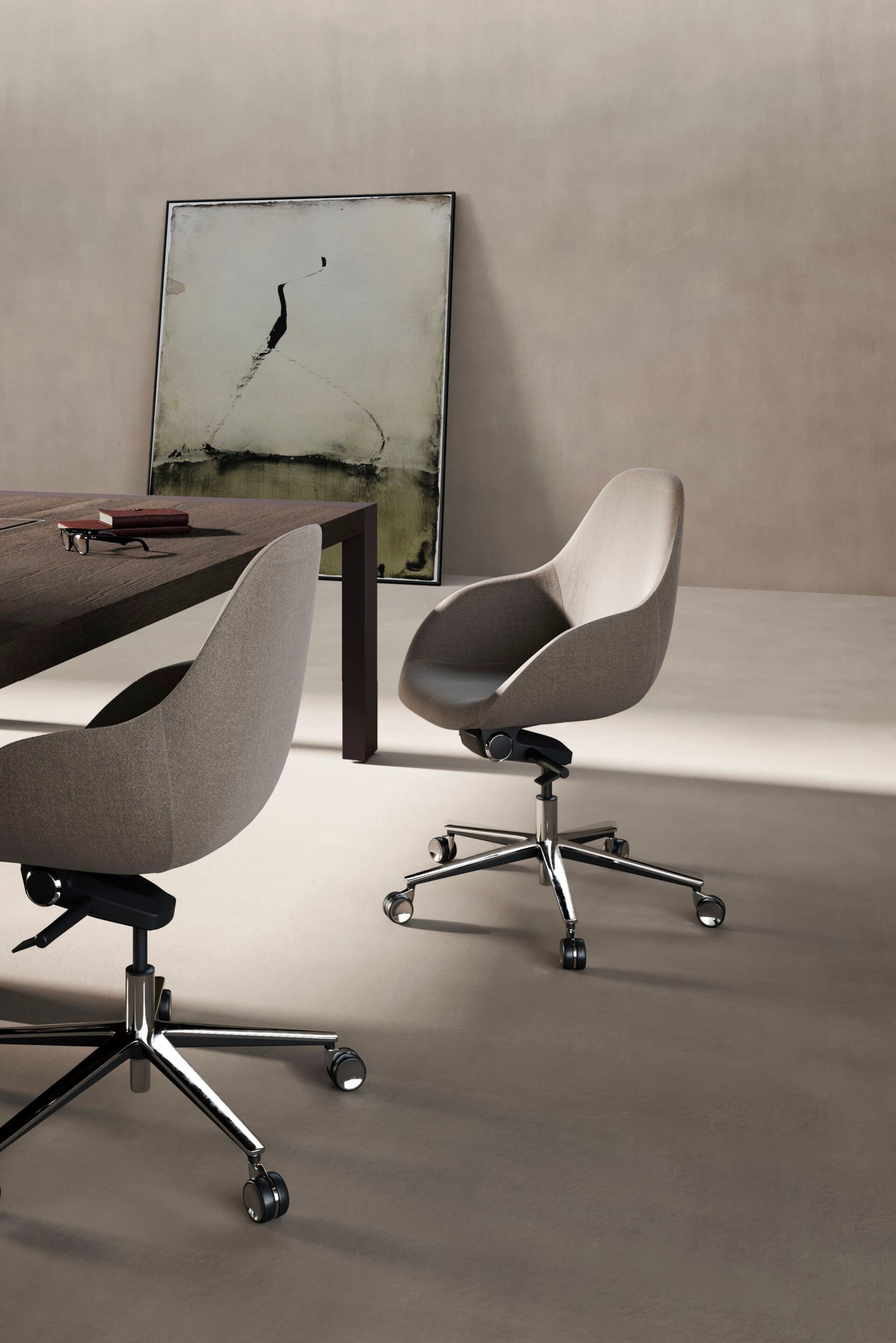 Кожаный регулируемый по высоте офисный стул с подлокотниками Martex Taara ARCH-00044424 - Вид №4