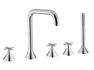 Хромированный латунный смеситель для ванны