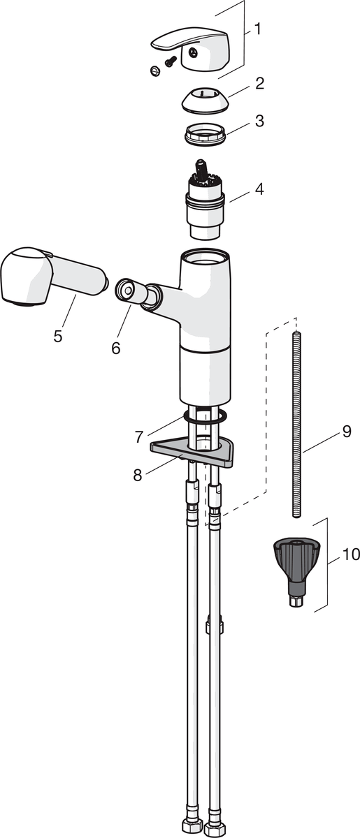 Oras 1032F Смеситель для кухни 1032F Safira Хром  - Вид №4