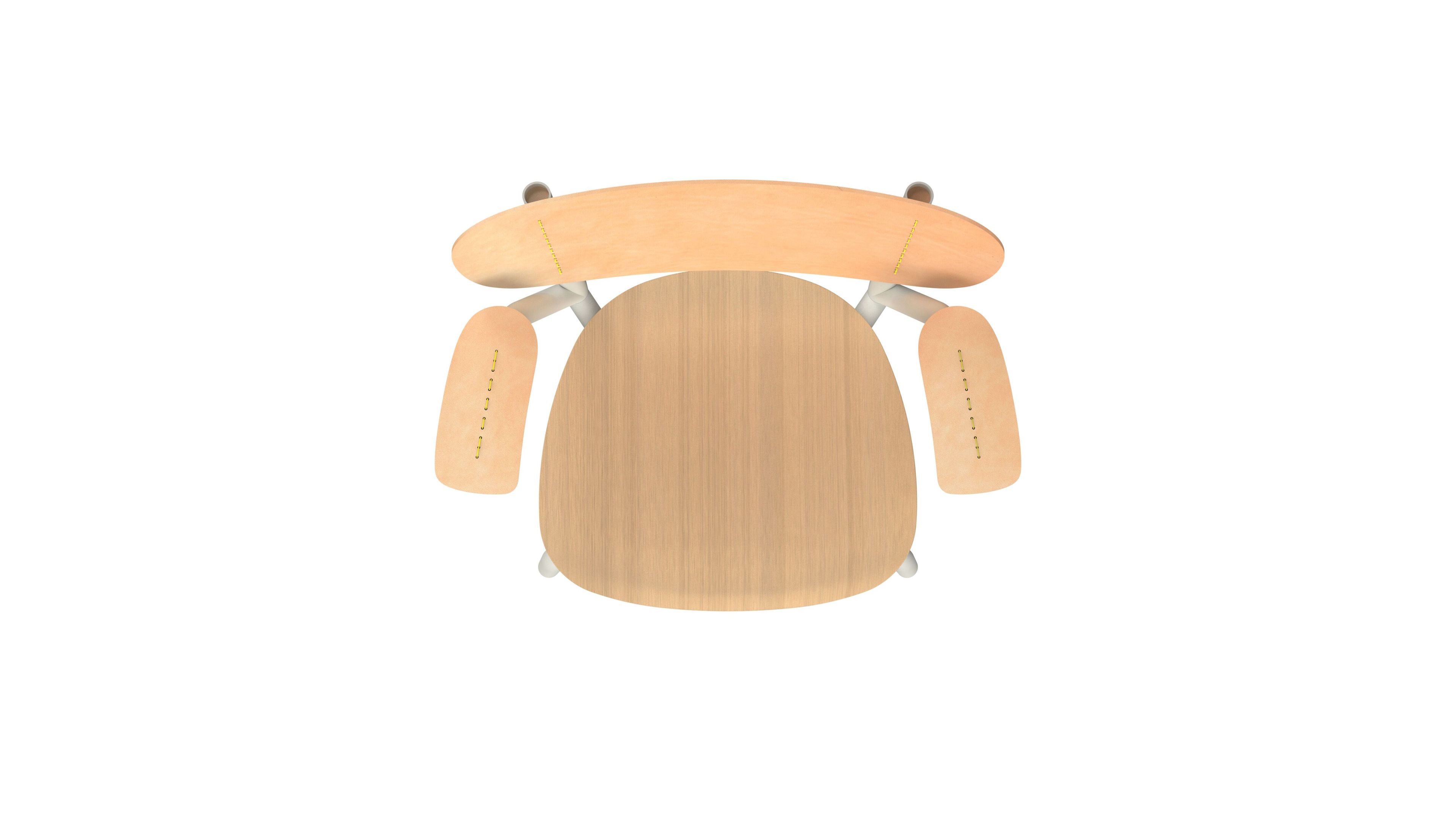 Деревянный и кожаный стул с подлокотниками FUNCTIONALS EMIL ROSI ARCH-00126468 - Вид №28