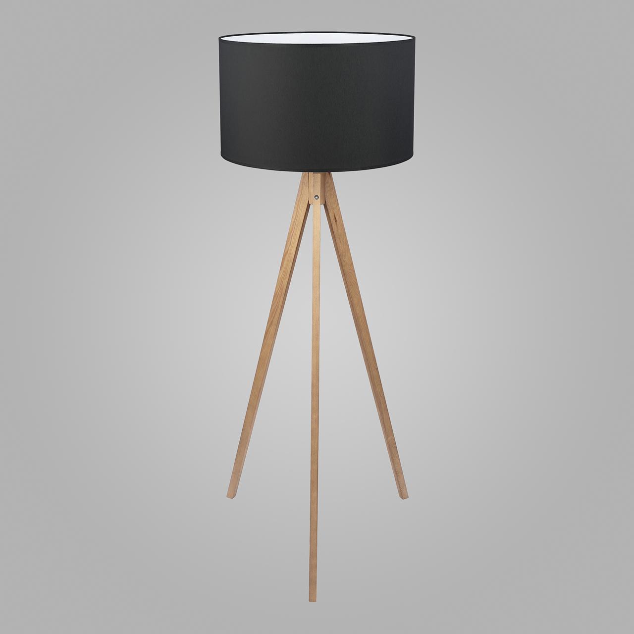Торшер с абажуром на треноге черный Treviso 5039 Treviso TK LIGHTING TREVISO 00-3908511 Черный  - Вид №1