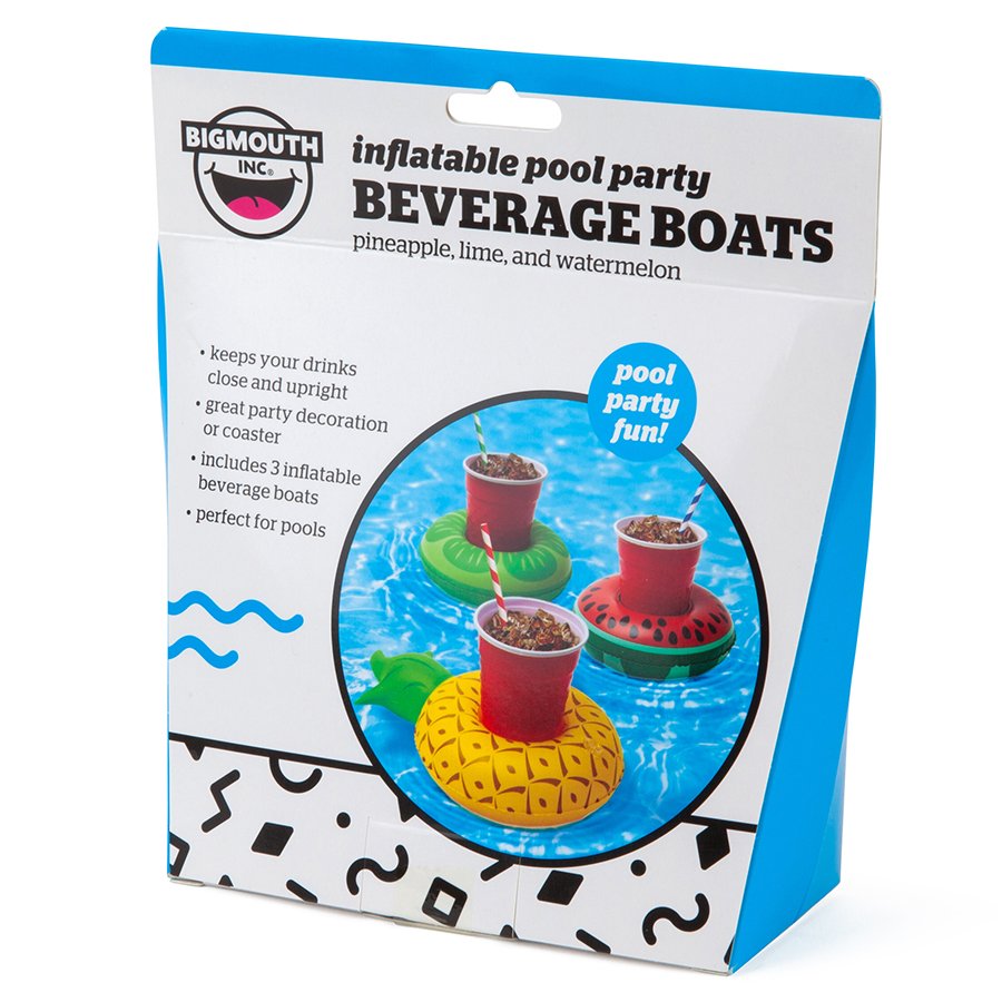 Набор подстаканников для бассейна fruit 3 шт BIGMOUTH ДИЗАЙНЕРСКИЕ 299858 Желтый;зеленый;разноцветный  - Вид №12