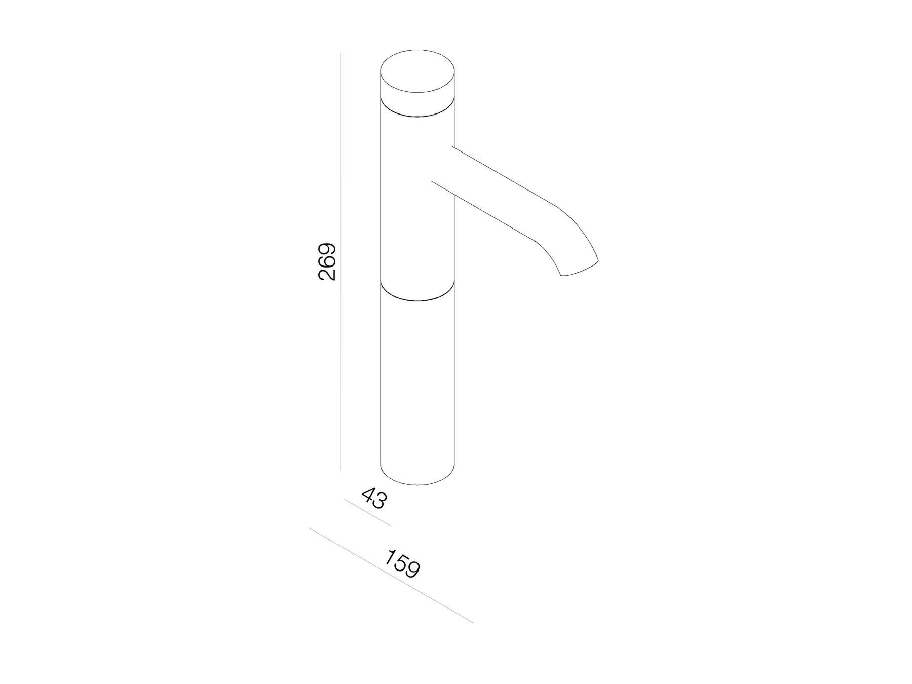 Смеситель для раковины с одним отверстием rvb TUNE ARCH-00143177 - Вид №1