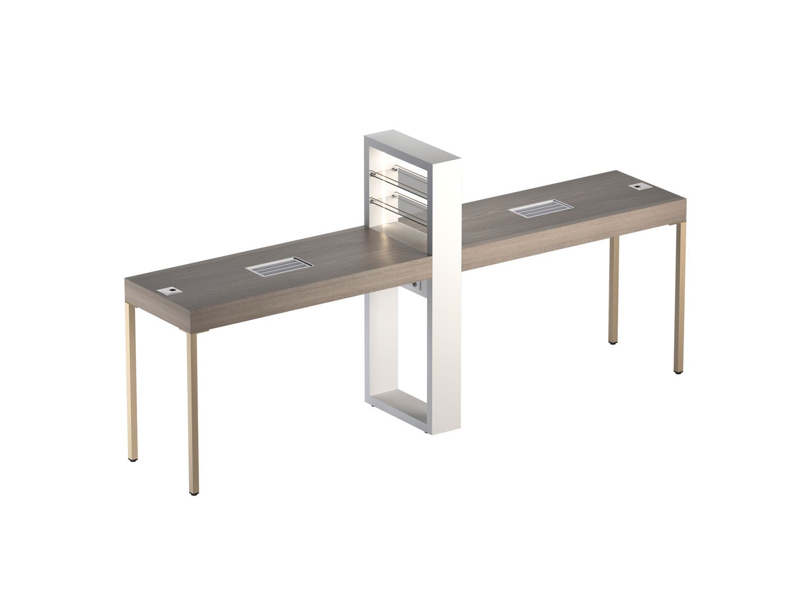 Ламинированная парикмахерская рабочая станция Gamma & Bross гамма-магазин ARCH-00093618