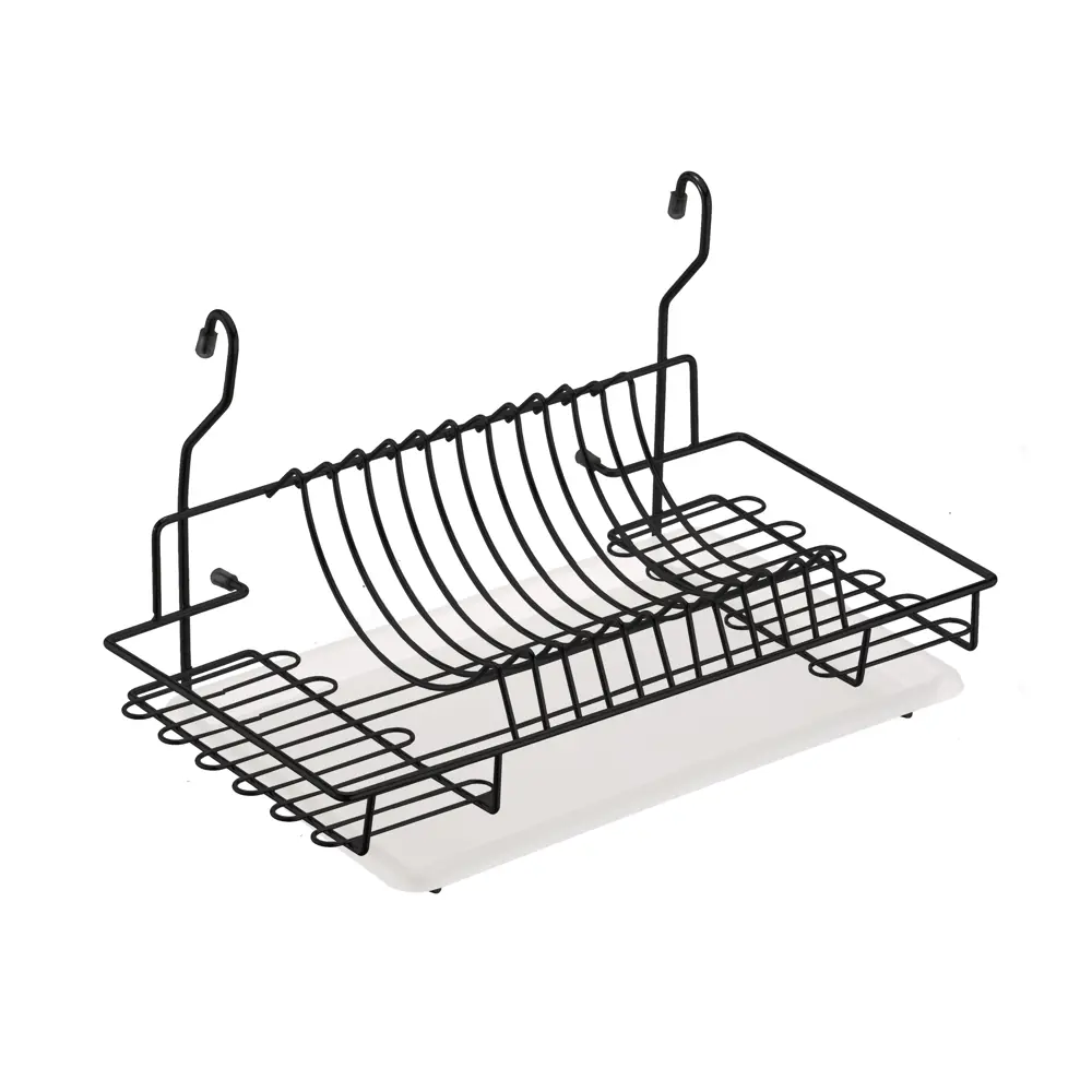 Сушилка для посуды с поддоном Lemax 26x27x44 см цвет черный STLM-2031473 - Вид №1