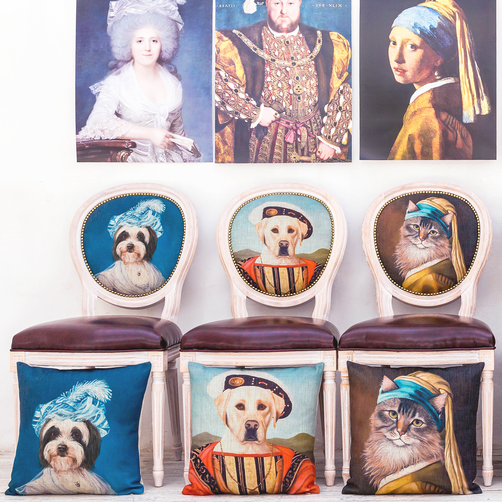 2719042 Арт-подушка «Музейный экспонат», версия 26 «Девушка с жемчужиной» Object Desire  - Вид №5