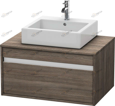 KT669405151 Тумбочка подвесная Ketho #KT6694 800 x 550 мм Сосна коричневая, декор Duravit