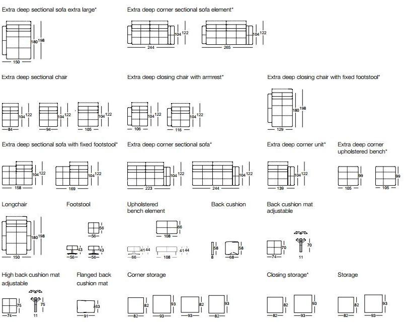 Rolf Benz Салазки для дивана из ткани Rolf benz 50 sun-id-1378493 - Вид №3
