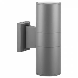 Уличный спот настенный на 2 лампы H 29 см серый "Техно" 06295 FERON  00-3956022 Серый