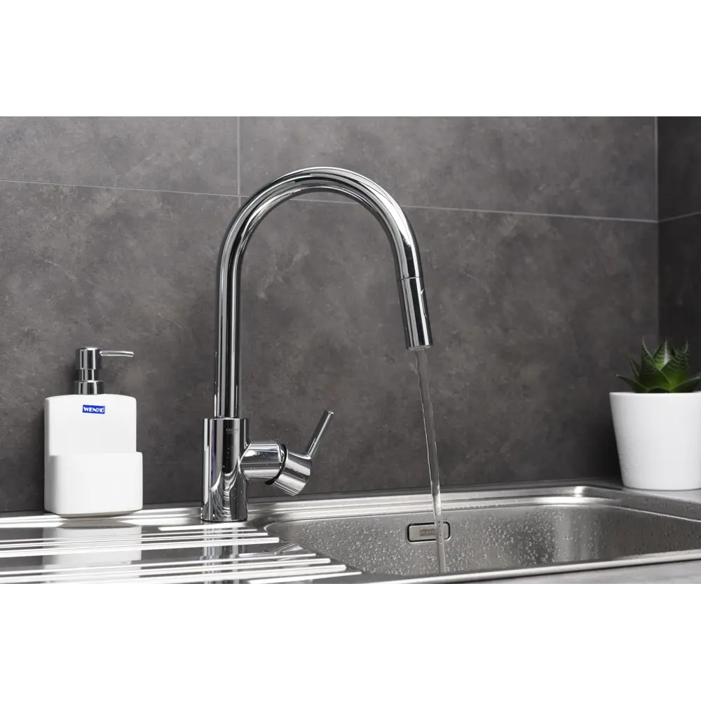 Смеситель для кухни GROHE Feel выдвижной, цвет хром 82247224 STLM-2209415 Feel Clova - Вид №15