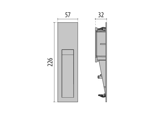 Открытый алюминиевый светодиодный настенный светильник PERFORMANCE iN LIGHTING Insert+ ARCH-00153095 - Вид №5