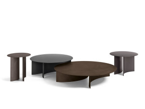 Круглый металлический садовый журнальный столик