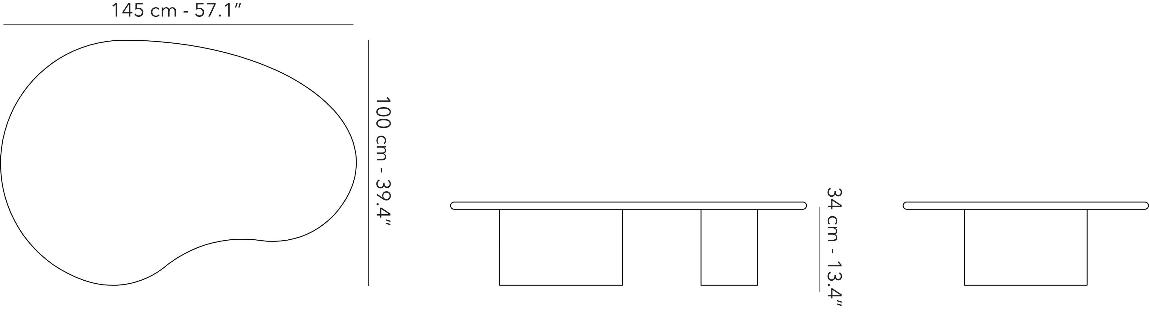 Низкий журнальный столик из цементных материалов Jardinico Комо ARCH-00020480 - Вид №2