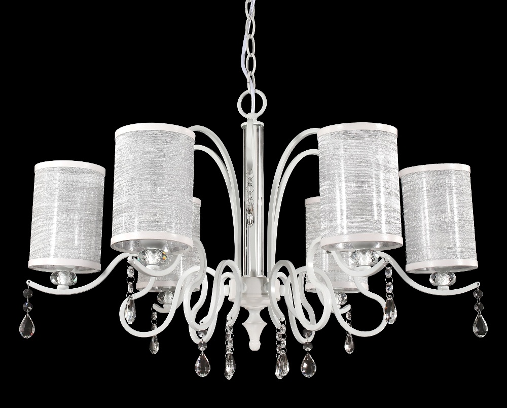 Подвесная люстра Crystal Lux Elisa White SP6 CRYSTAL LUX ELISA WHITE 108732 Белый  - Вид №1