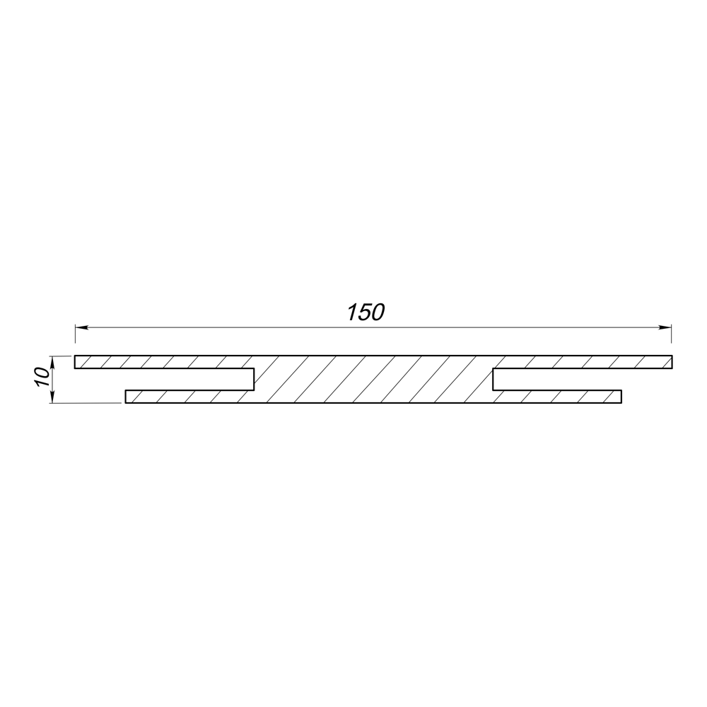 Добор телескопический 2070x150x10 мм ПВХ цвет дуб монреаль PORTIKA STLM-2153741 - Вид №3